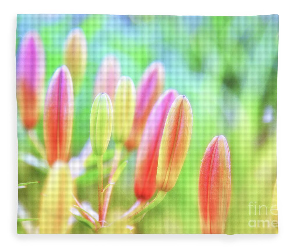 Garden Fleece Blanket featuring the photograph Soft and Light 25 by Becqi Sherman