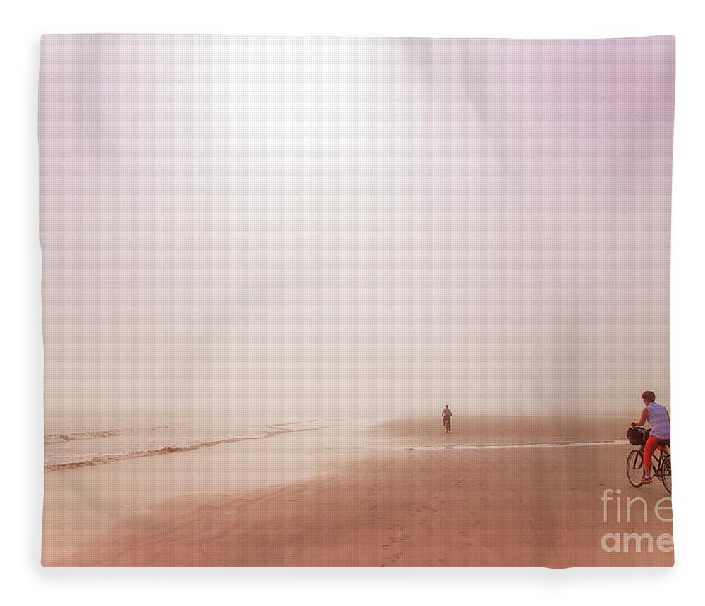 Hilton Head Fleece Blanket featuring the photograph Soft and Light 34 by Becqi Sherman