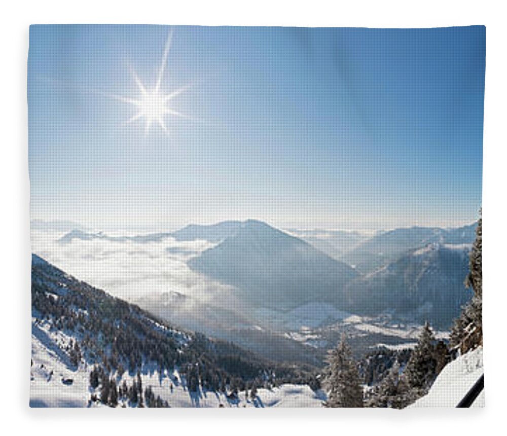 Shadow Fleece Blanket featuring the photograph South Germany, Upper Bavaria by Westend61