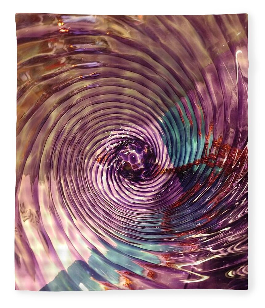 Spinning Fleece Blanket featuring the digital art Spinning, circle, Golden rule by Scott S Baker
