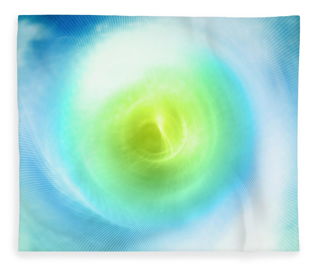 Curve Fleece Blanket featuring the digital art Spinning Into The Infinity by Mammuth