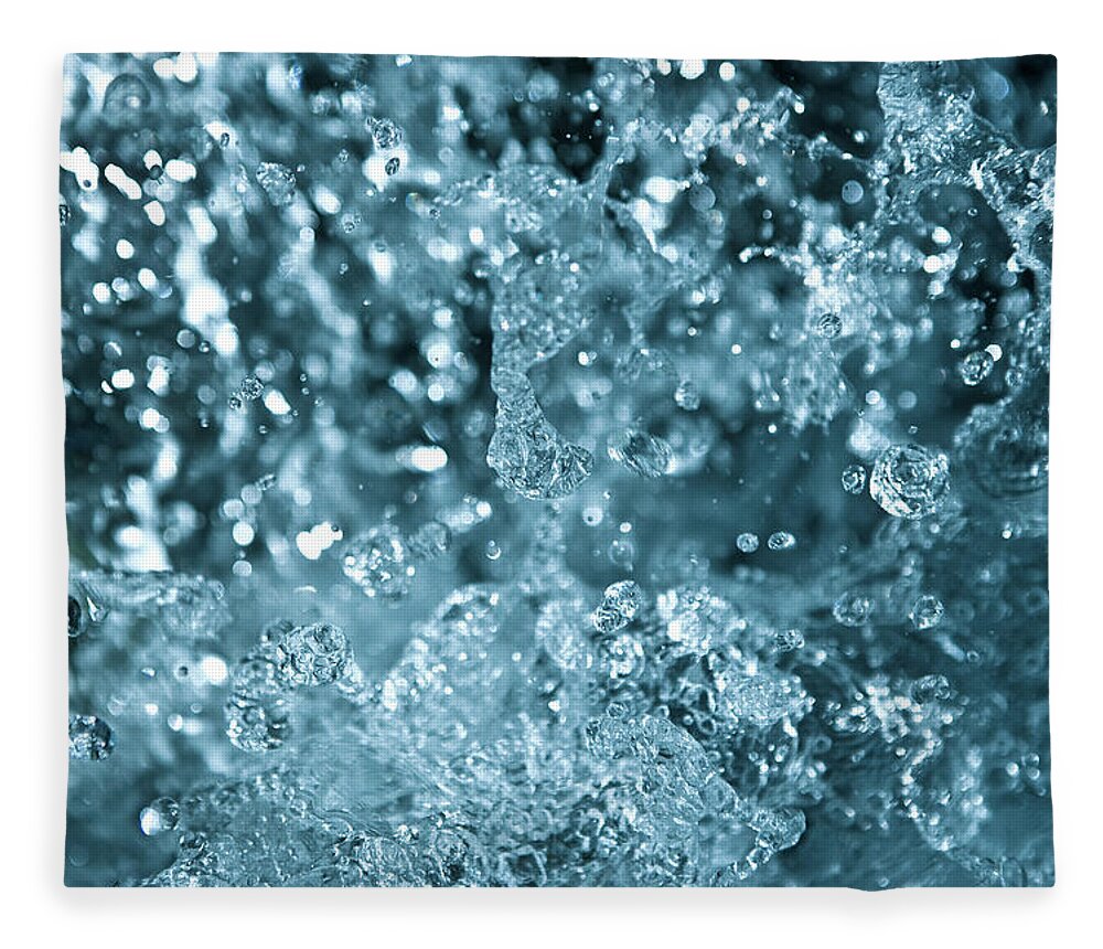 Spray Fleece Blanket featuring the photograph Splash From Waterfall by Sindre Ellingsen