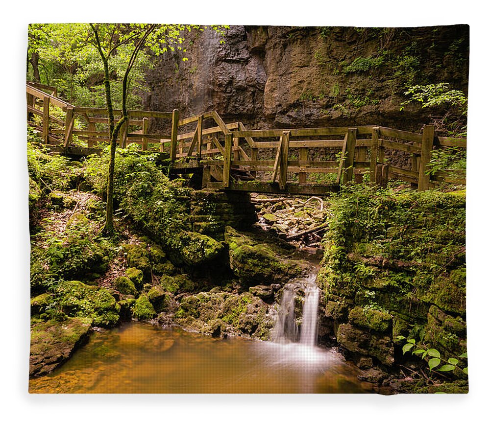 Gorge Fleece Blanket featuring the photograph Spring in the Gorge by Arthur Oleary