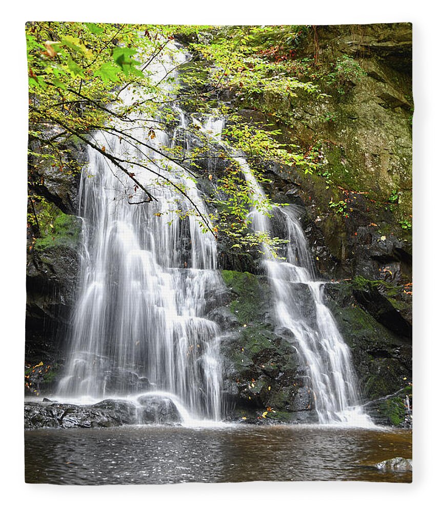 Spruce Flats Falls Fleece Blanket featuring the photograph Spruce Flats Falls 8 by Phil Perkins