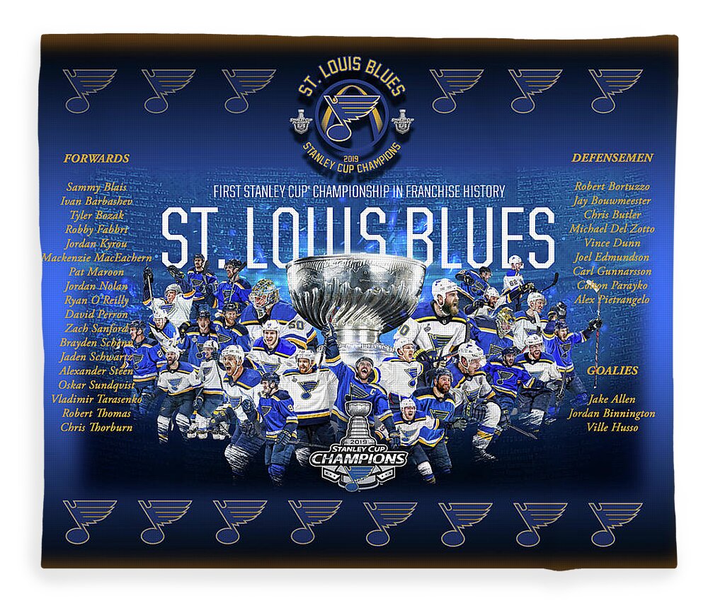 St. Louis Blues Hoodie Fleece Blanket