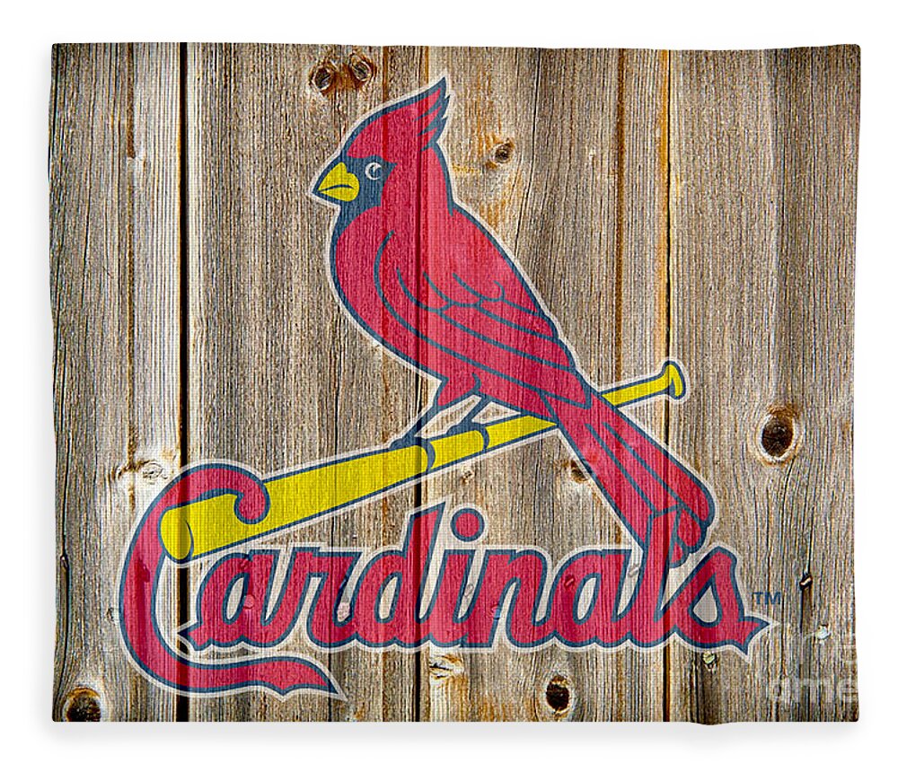 St Louis Cardinals Fleece Blanket by Steven Parker - Pixels Merch
