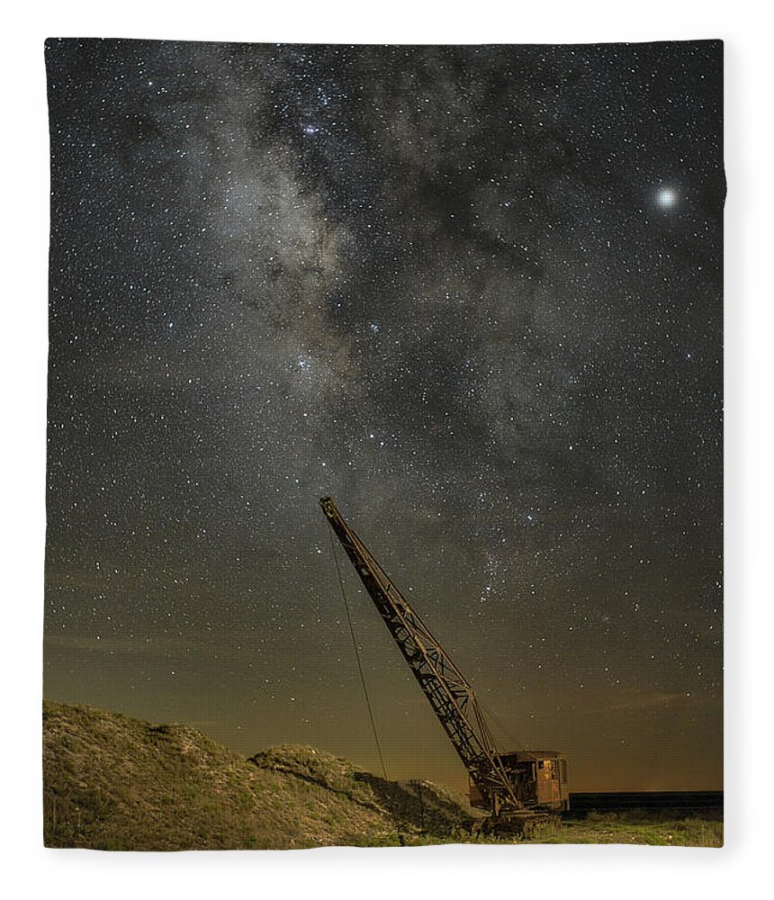 Milky Way Fleece Blanket featuring the photograph Star Digger 1 by James Clinich