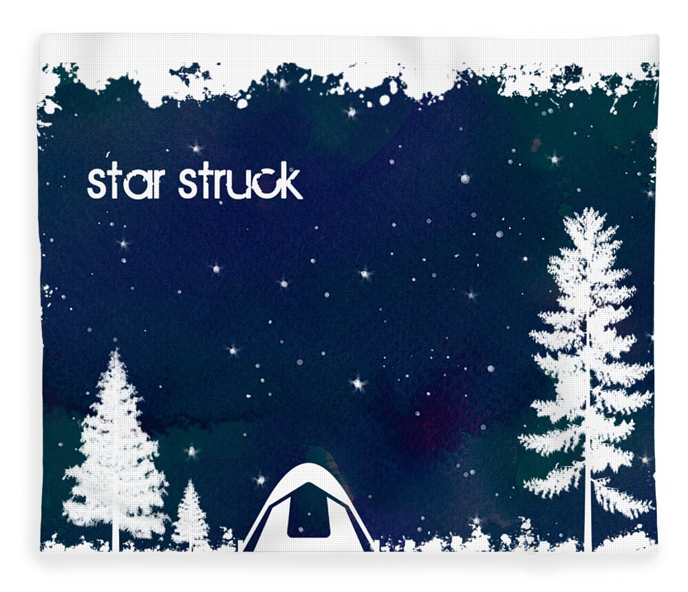 Star Struck Fleece Blanket featuring the digital art Star Struck by Heather Applegate