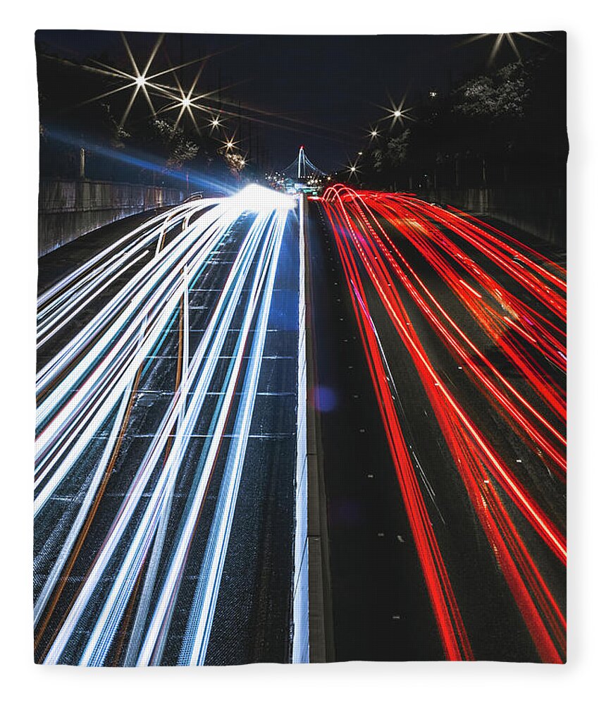 Dallas Fleece Blanket featuring the photograph Stars and Stripes by Peter Hull