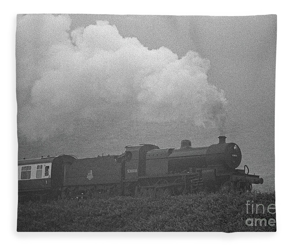 Train Fleece Blanket featuring the photograph Steam Locomotive by European School