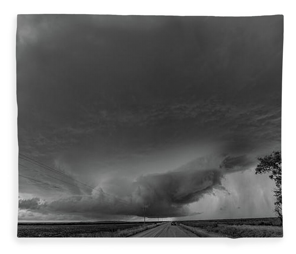 Nebraskasc Fleece Blanket featuring the photograph Storm Chasin in Nader Alley 007 by NebraskaSC