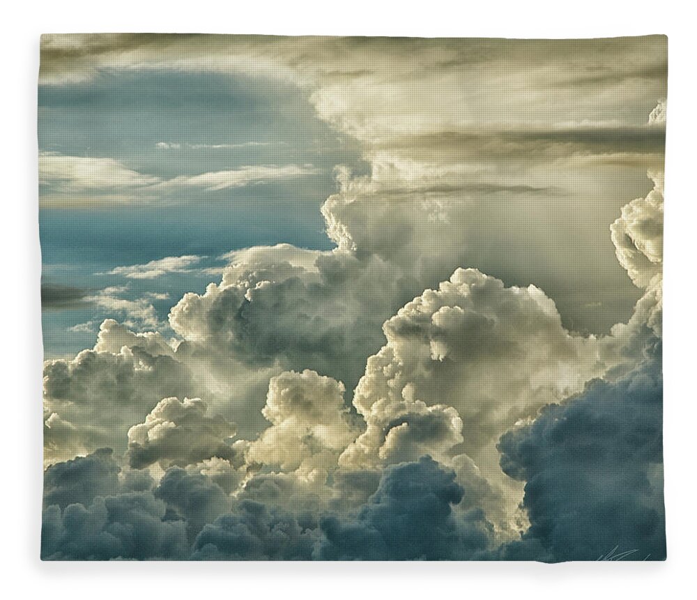 Storm Fleece Blanket featuring the photograph Storm Front by Michael Frank