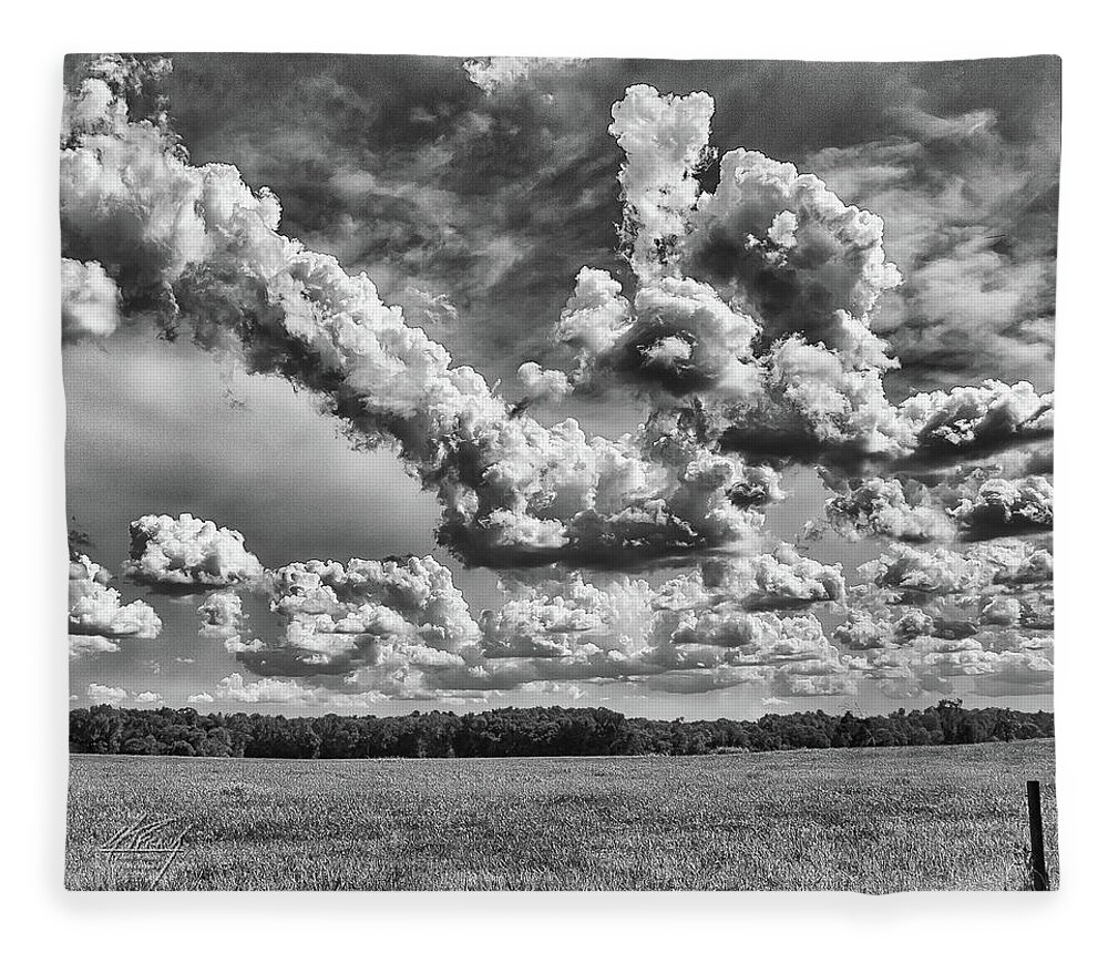 Hurricane Fleece Blanket featuring the photograph Storm's A Comin' by Michael Frank
