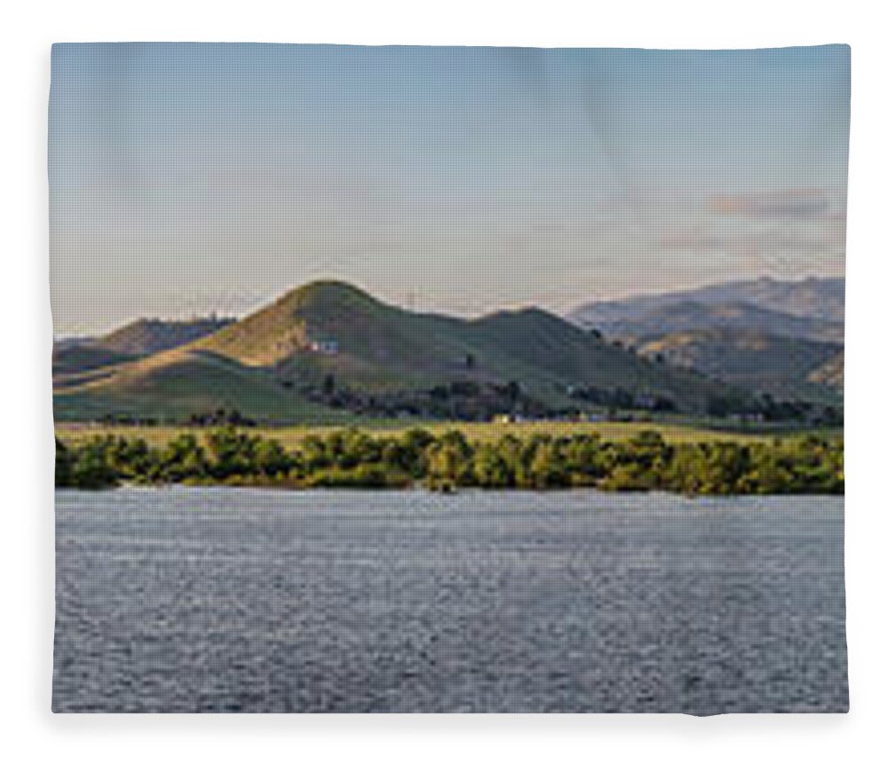 Lake Fleece Blanket featuring the photograph Success Lake California by Julieta Belmont