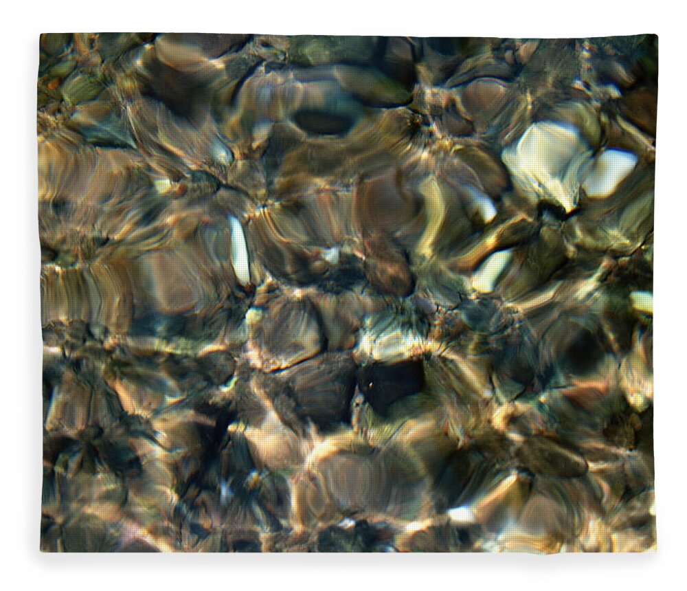 Water's Edge Fleece Blanket featuring the photograph Surface Of The Water by Imagenavi