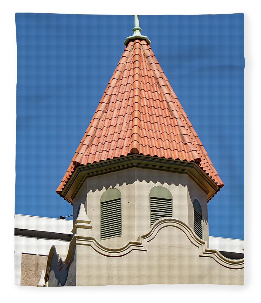 Church Fleece Blanket featuring the photograph Tampa church by Margaret Zabor
