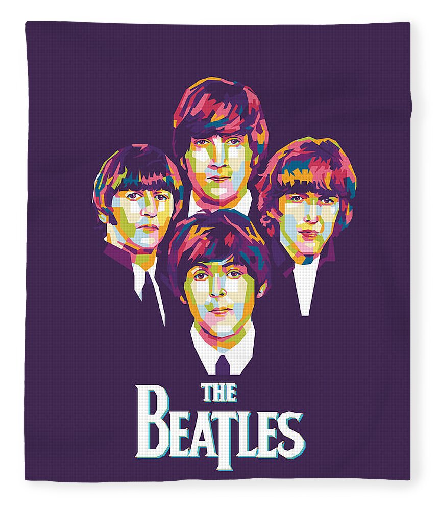 The Beatles Fleece Blanket For Sale By Gilang Bogy