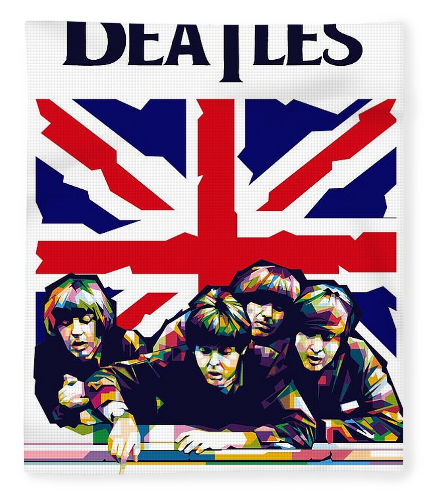 The Beatles Poster Fleece Blanket