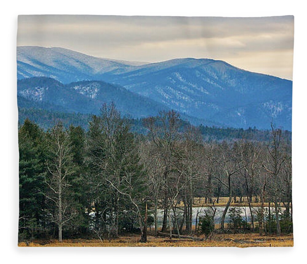 Art Prints Fleece Blanket featuring the photograph The Great Smoky Mountains from Cades Cove by Nunweiler Photography
