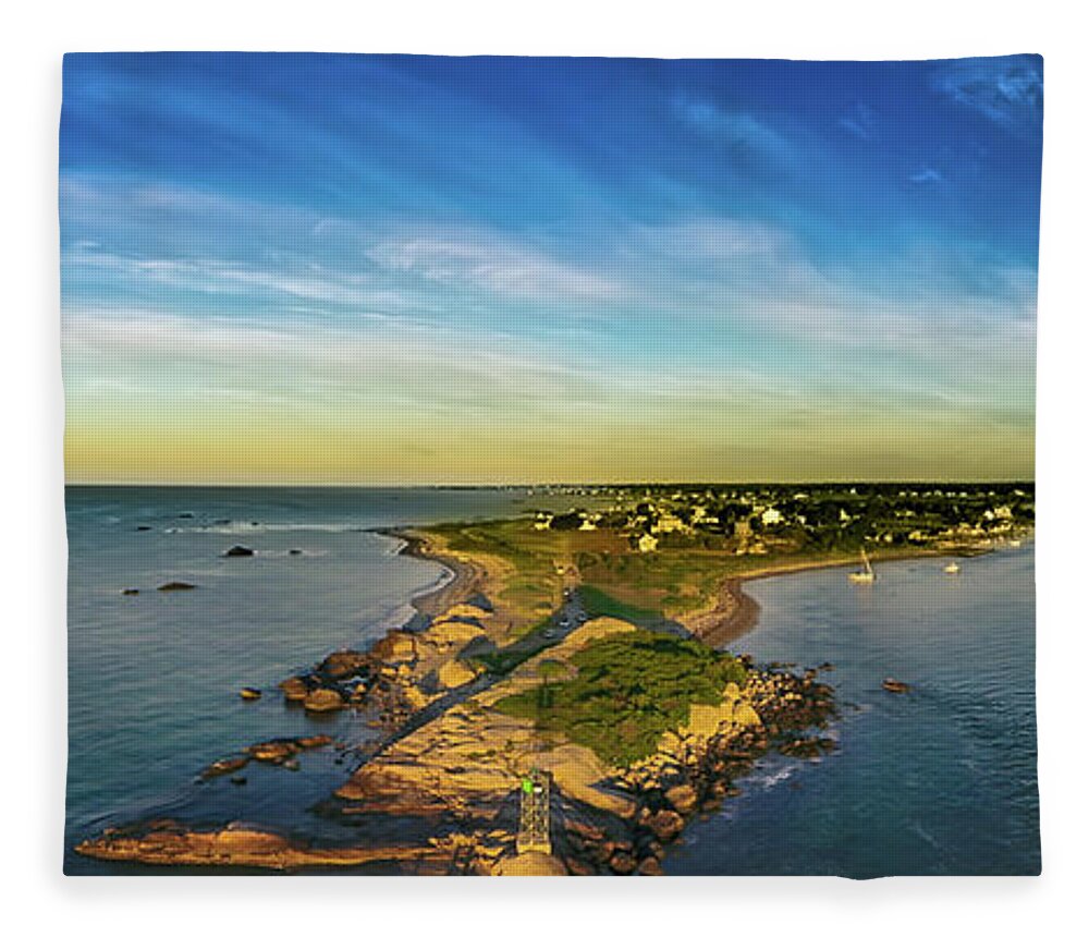 Land Mark Fleece Blanket featuring the photograph The Knubble by William Bretton