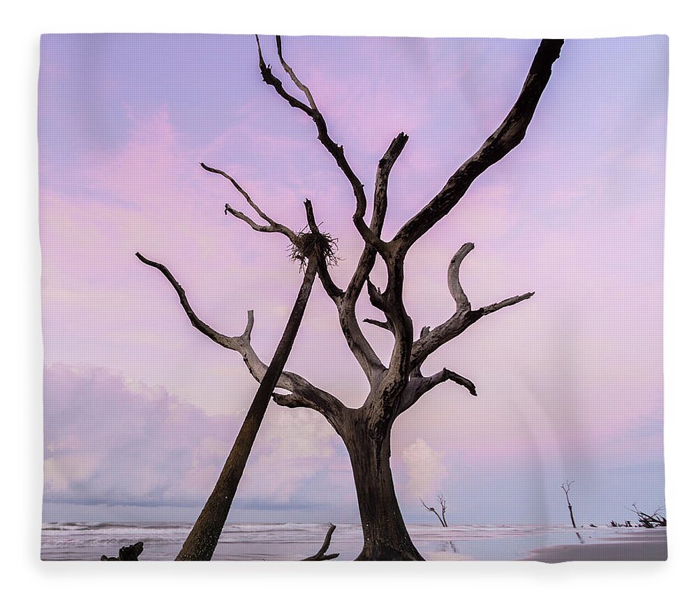 Bulls Island Fleece Blanket featuring the photograph The Nest by Nando Lardi