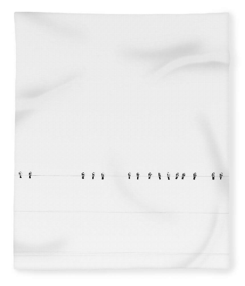 Abstract Fleece Blanket featuring the photograph The Notes by Fei A
