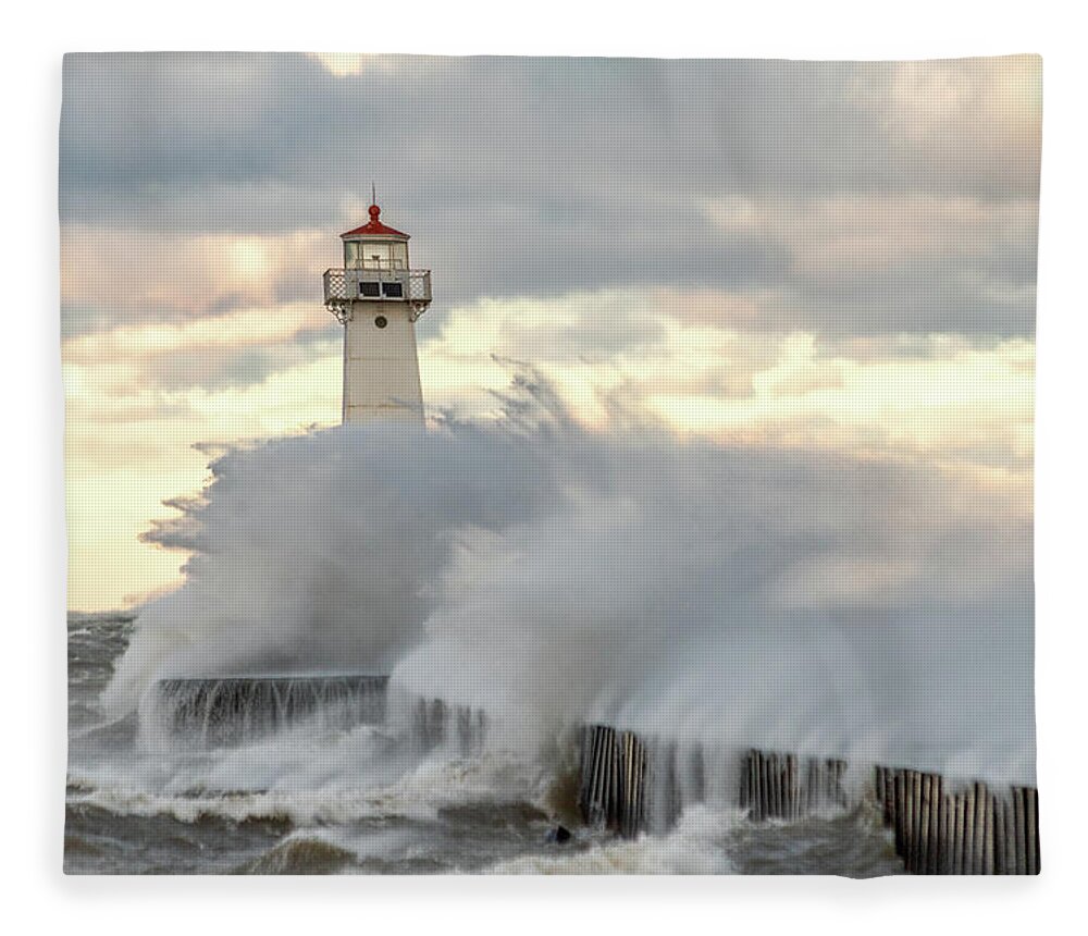 Power Fleece Blanket featuring the photograph The Power of Nature by Rod Best