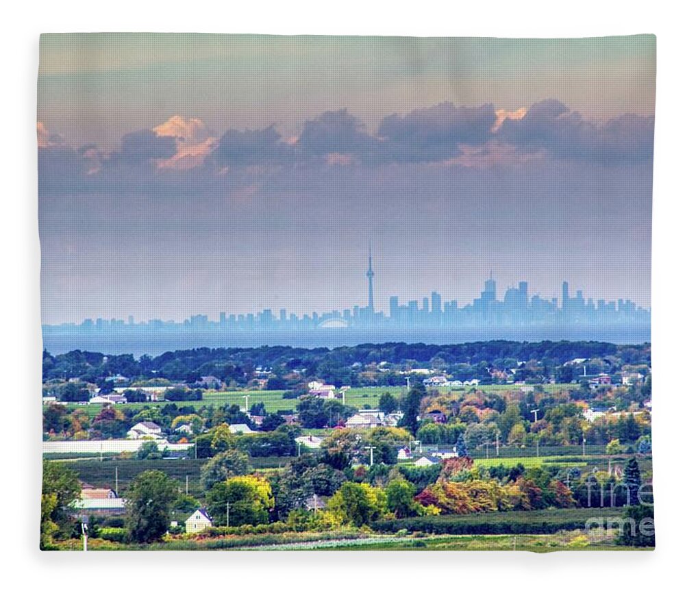 #toronto #ontario #canada #niagaracanada #lovetoronto #fantastic_earth #earthpix #explorecanada #iloveny #usa #view #skyline #hdr #highdynamicrange #skylum #aurorahdr2019 #jaw_dropping_shots #picoftheday #imageoftheday #travel #scenic #cntower #torontoskyline Fleece Blanket featuring the photograph The Toronto skyline by Jim Lepard