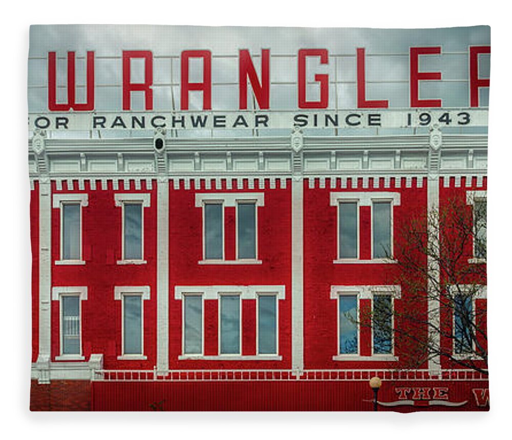 The Wrangler Store - Cheyenne, Wyoming Fleece Blanket by Mountain Dreams -  Pixels