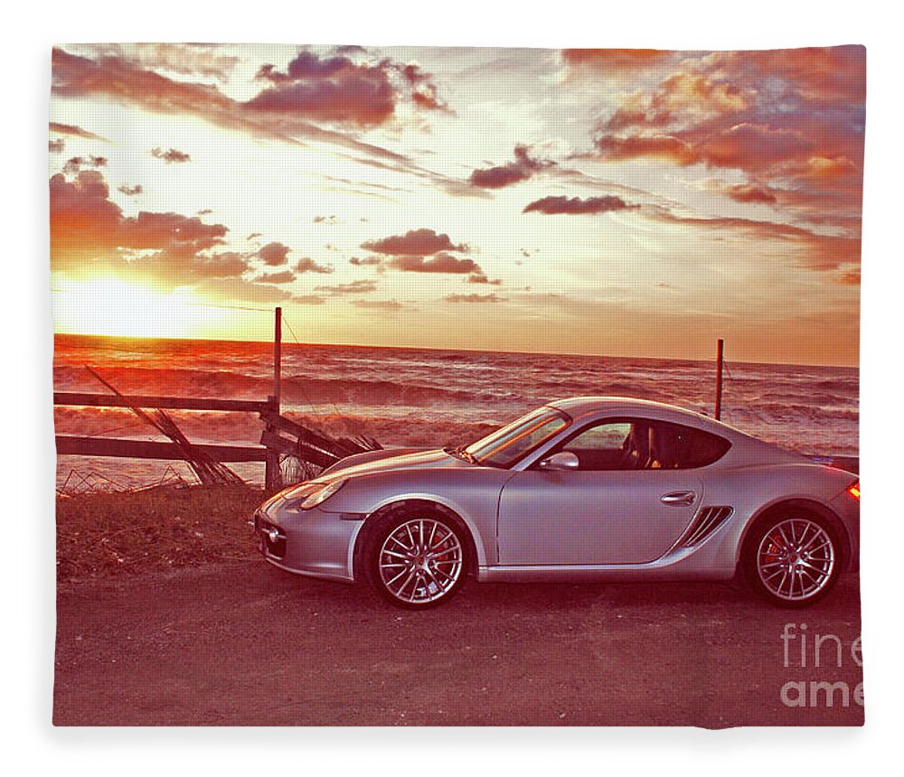 Porshe Fleece Blanket featuring the photograph There is no substitute by La Dolce Vita