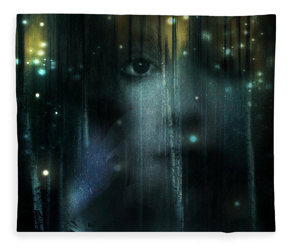  Fleece Blanket featuring the photograph Though The Bird Is On The Wing by Cybele Moon
