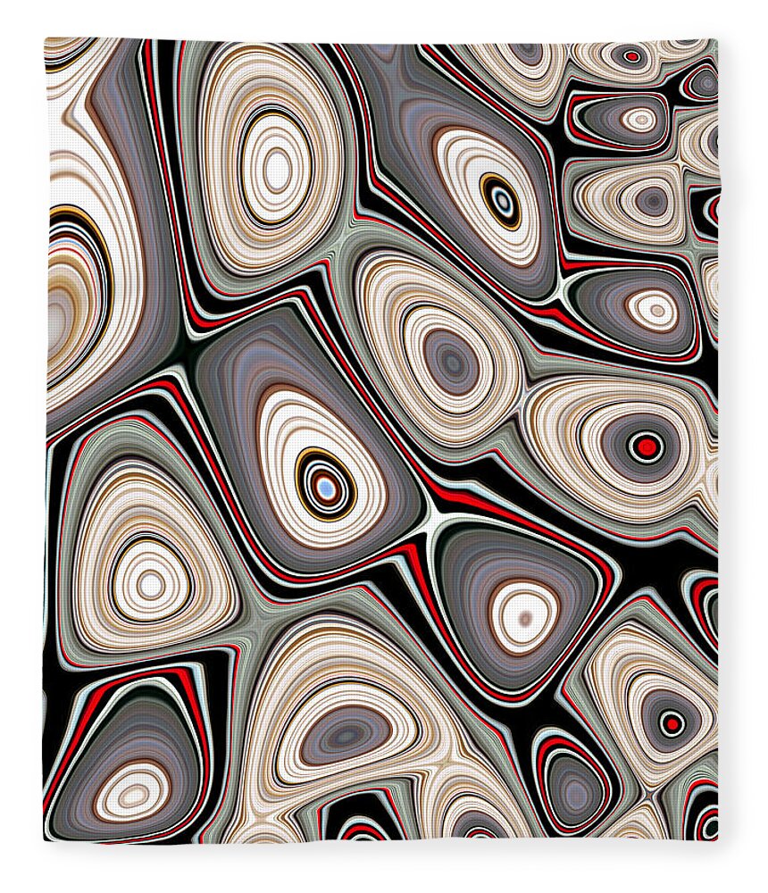 Art Fleece Blanket featuring the digital art Through the Looking-Glass by Jeff Iverson