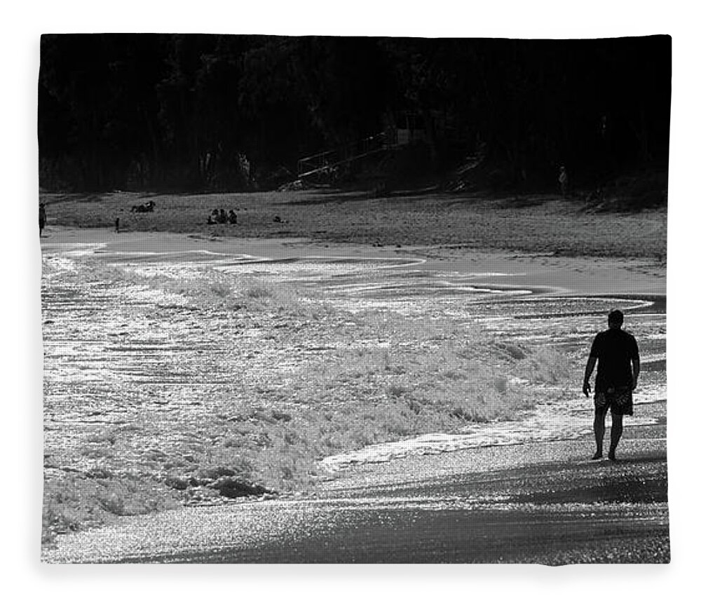 Hawaii Fleece Blanket featuring the photograph Time to Reflect by Jeff Phillippi