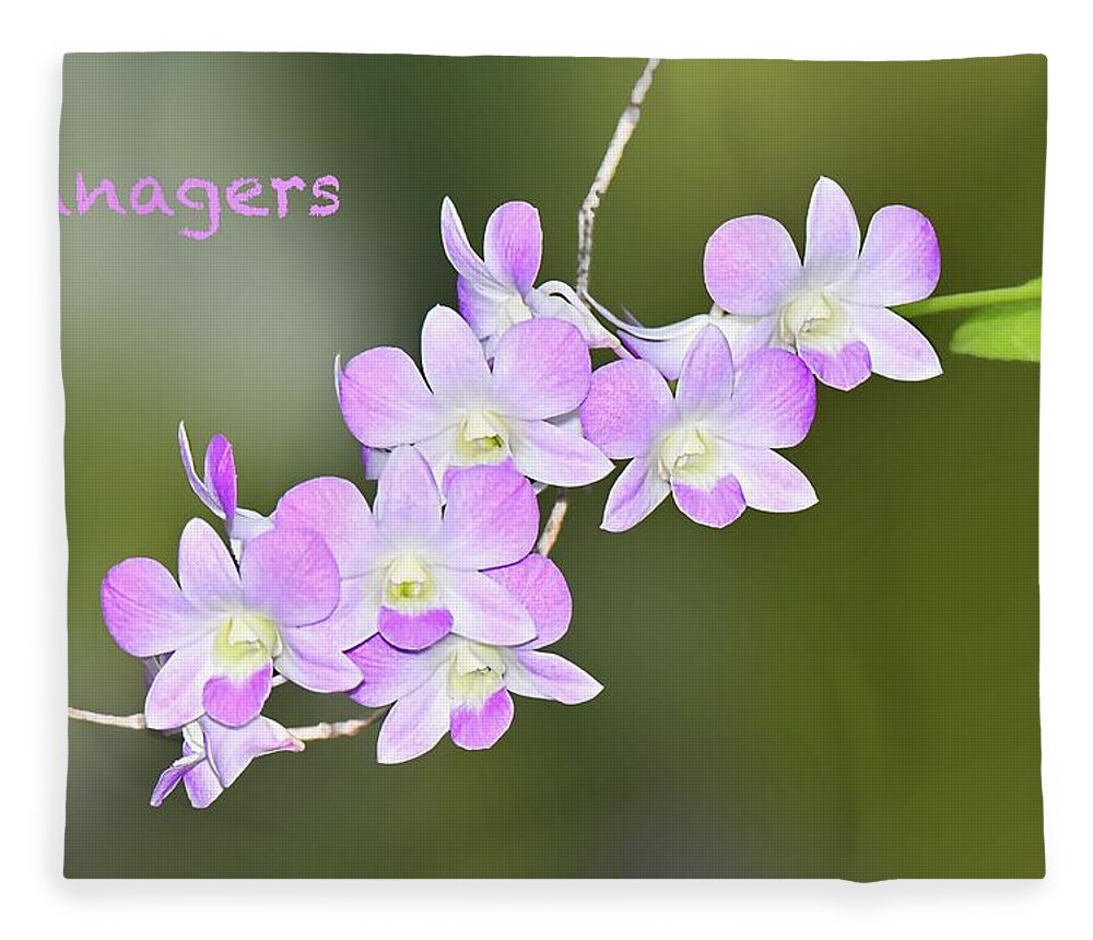 Title Slide Fleece Blanket featuring the photograph Title Slide for Tanagers and Honeycreepers by Alan Lenk