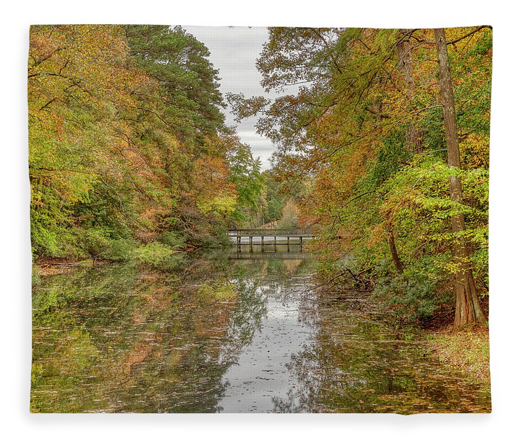 Reflection Fleece Blanket featuring the photograph Trails End by Donna Twiford