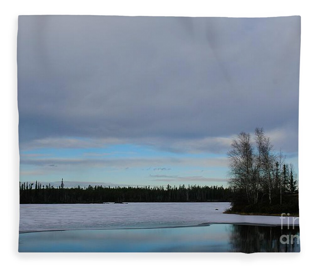 Arctic Fleece Blanket featuring the photograph Tranquil Arctic River by Suzanne Lorenz