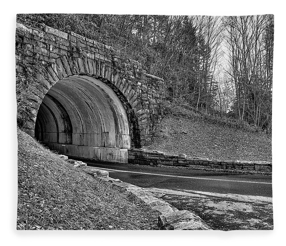Tunnel Fleece Blanket featuring the photograph Tunnel to Newfound Gap by Nunweiler Photography