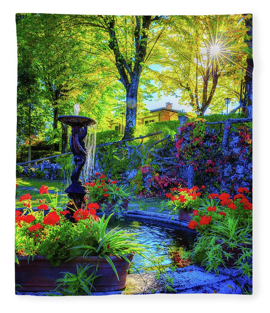 Italy Fleece Blanket featuring the photograph Tuscan Sun by Lev Kaytsner