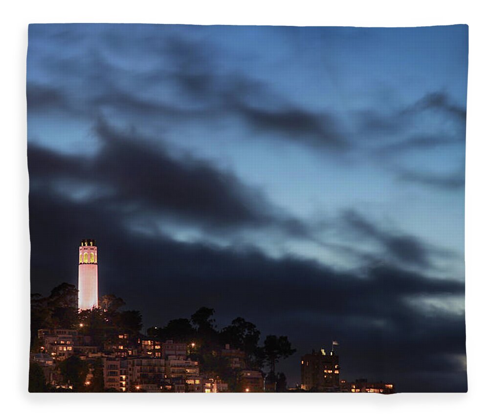 Coit Tower Fleece Blanket featuring the photograph Until It's Over by Laurie Search
