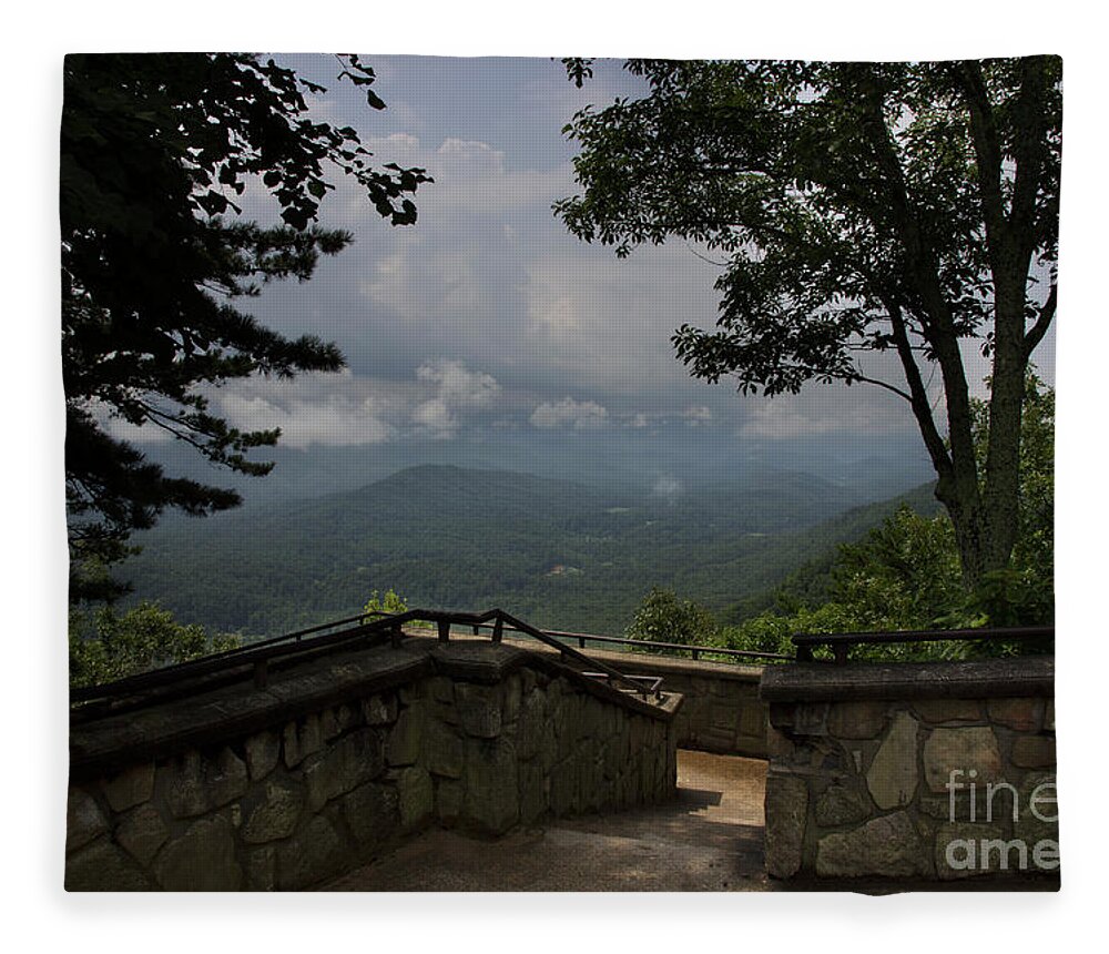 Smoky Mountains Fleece Blanket featuring the photograph View From Above by Mike Eingle