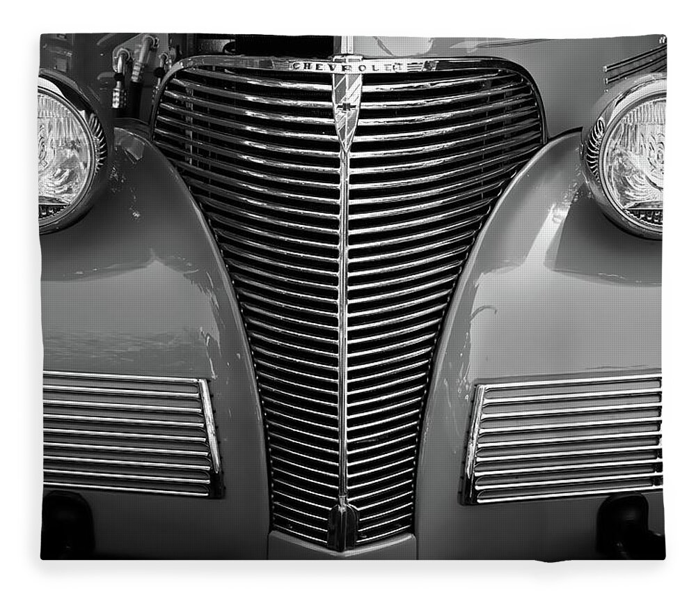 Chevy Fleece Blanket featuring the photograph Vintage Chevy Coupe by Chris Buff