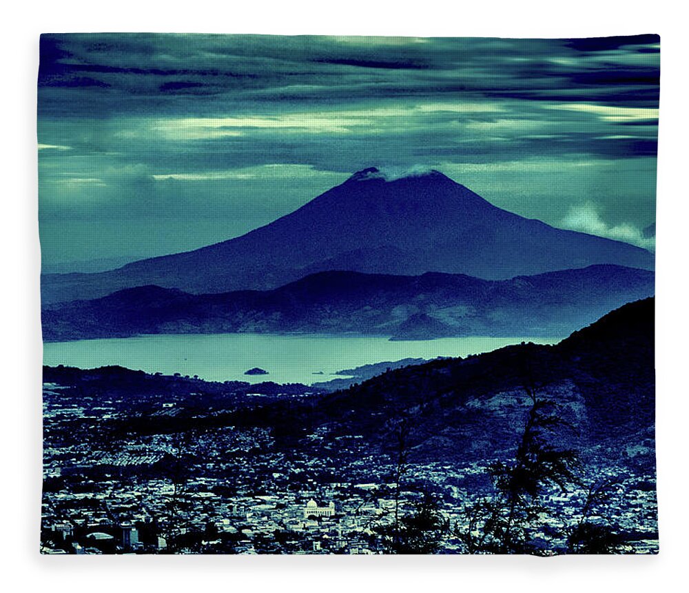 Volcan de San Vicente - San Salvador 3 Fleece Blanket by Totto Ponce -  Pixels