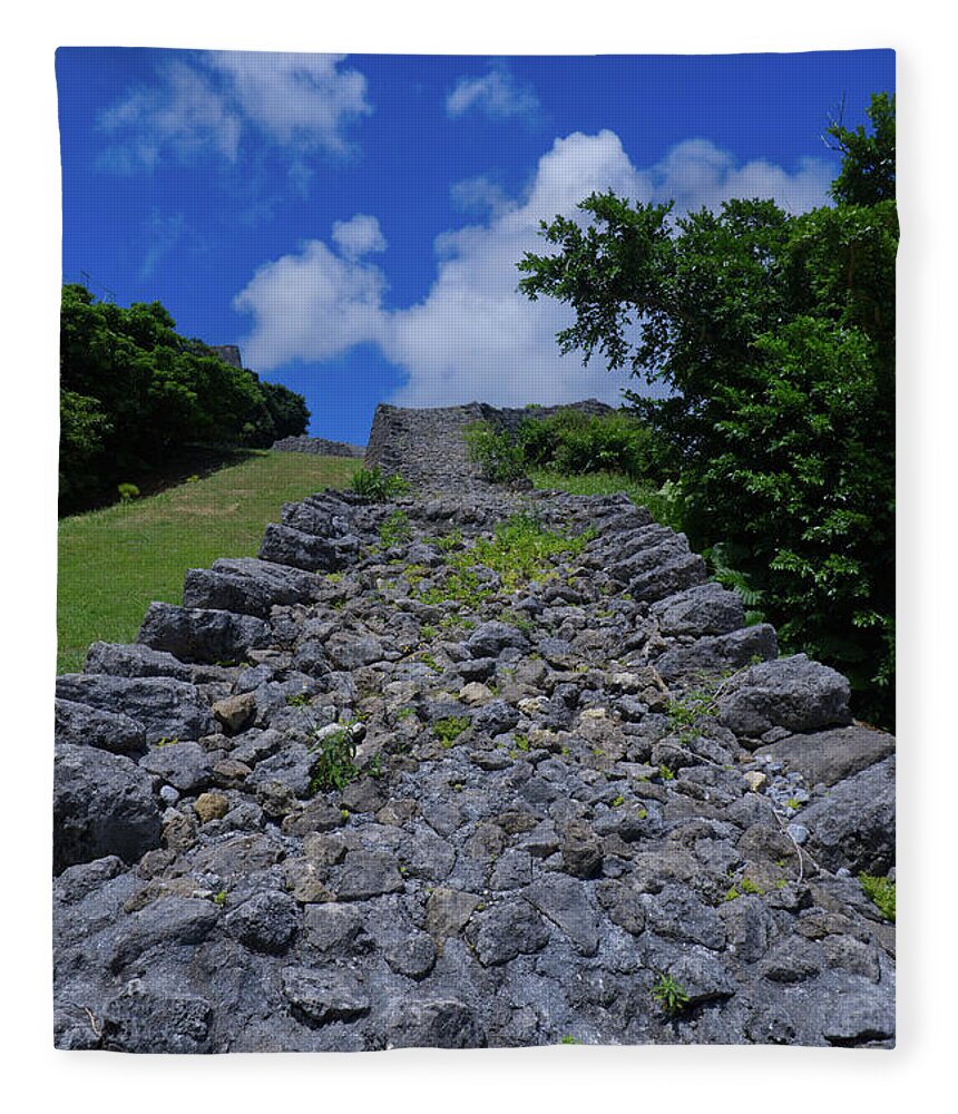 Castle Fleece Blanket featuring the photograph Walkway to Heaven by Eric Hafner