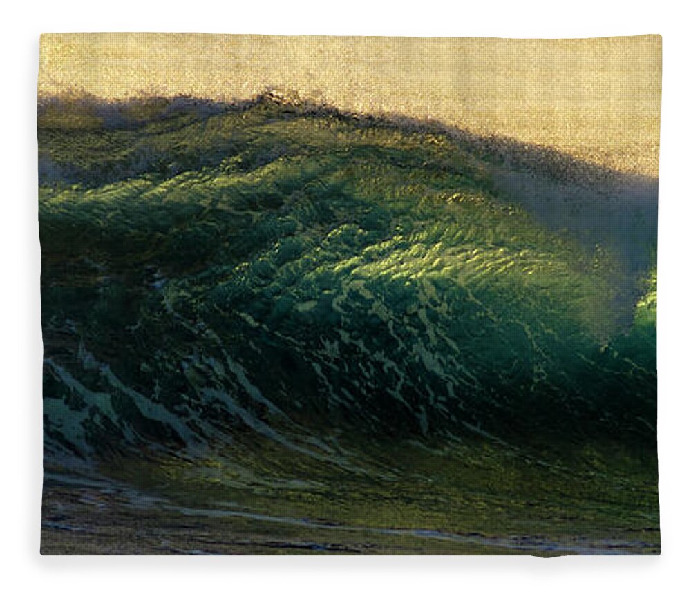Wave Fleece Blanket featuring the photograph Wave by Christopher Johnson