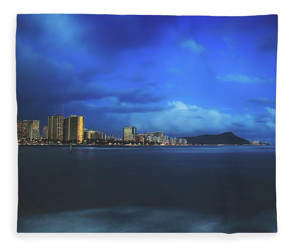 Oahu Fleece Blanket featuring the photograph We Always Make it Through by Laurie Search