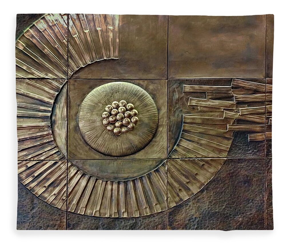 Copper Fleece Blanket featuring the photograph What Lies Between by Andrea Kollo