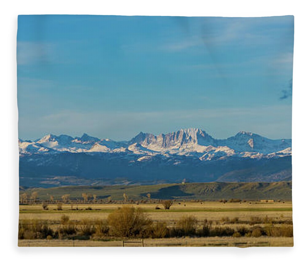 Wind River Range Fleece Blanket featuring the photograph Wind River Range Sunset May 29th 19 by Julieta Belmont