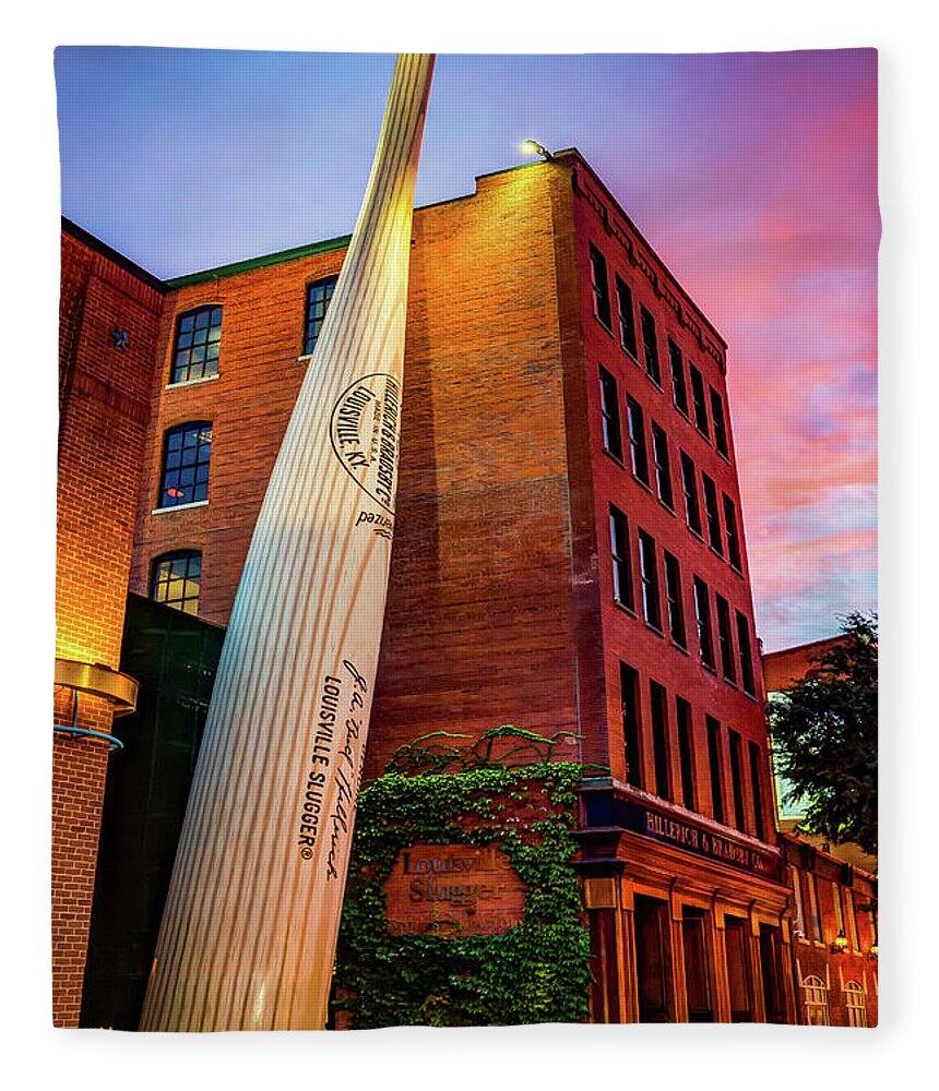 World's Largest Baseball Bat - Louisville Kentucky Fleece Blanket by  Gregory Ballos - Pixels