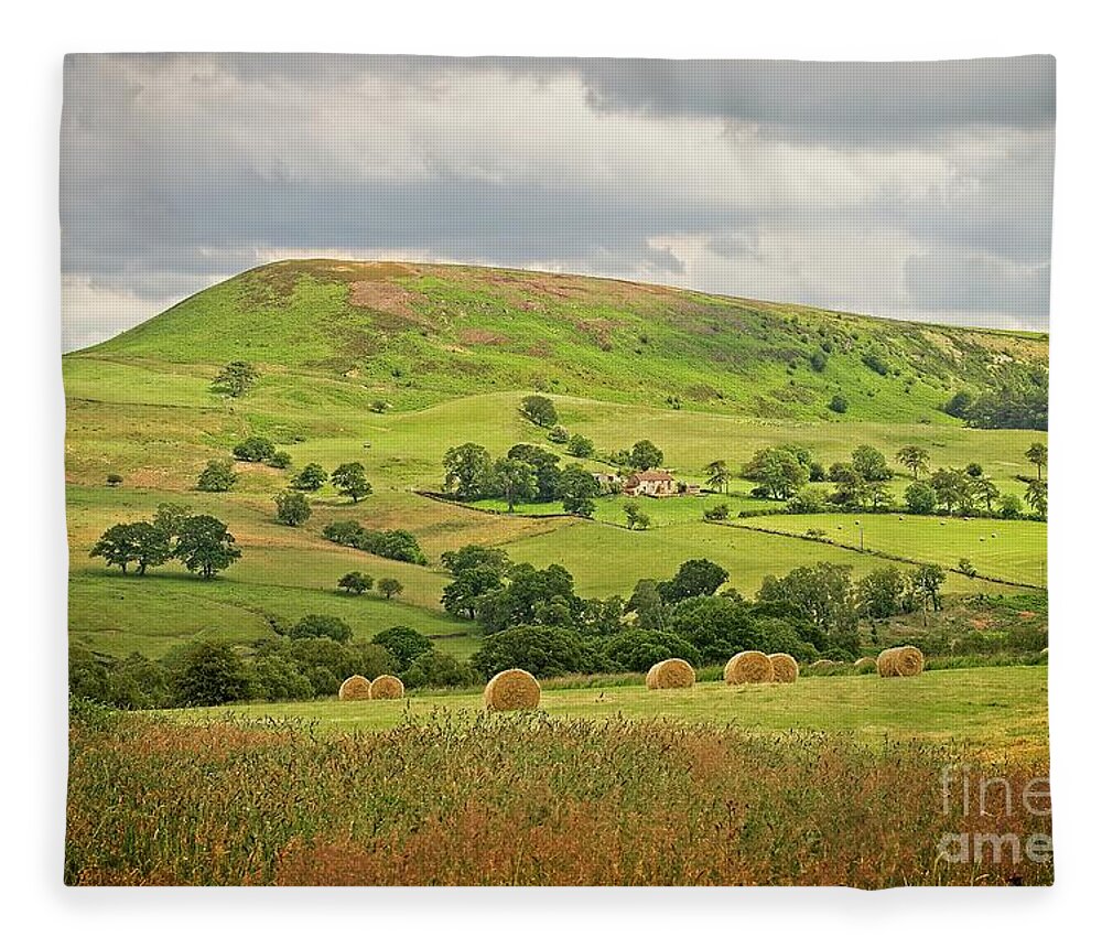 North York Moors Fleece Blanket featuring the photograph Yorkshire Landscape by Martyn Arnold