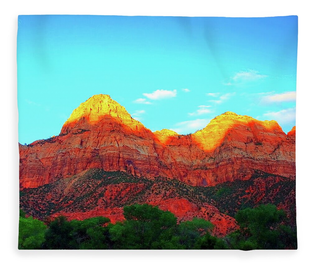 National park fleece blankets hot sale